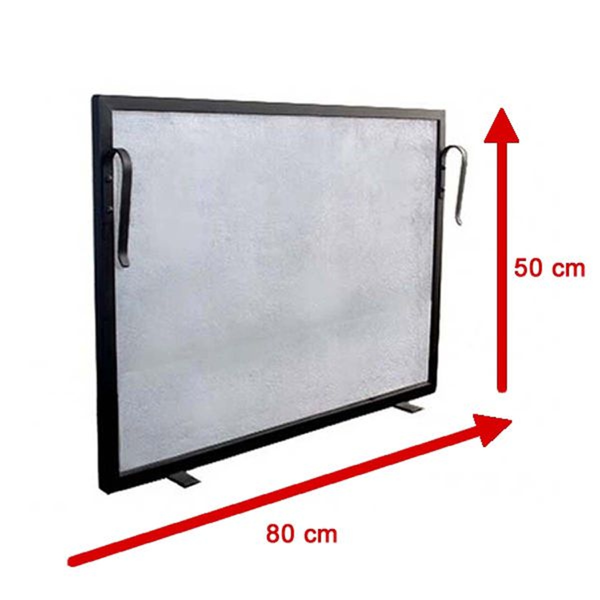 Tela Para Lareira Em Ferro - 80x50 Cm - ELZ - Coifas e Grills