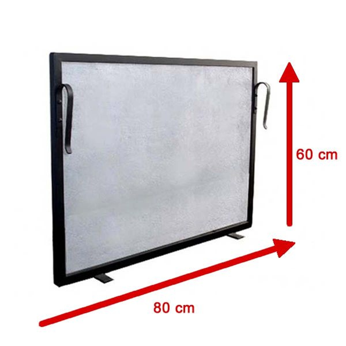 Tela Para Lareira Em Ferro - 80x60 Cm - ELZ - Coifas e Grills