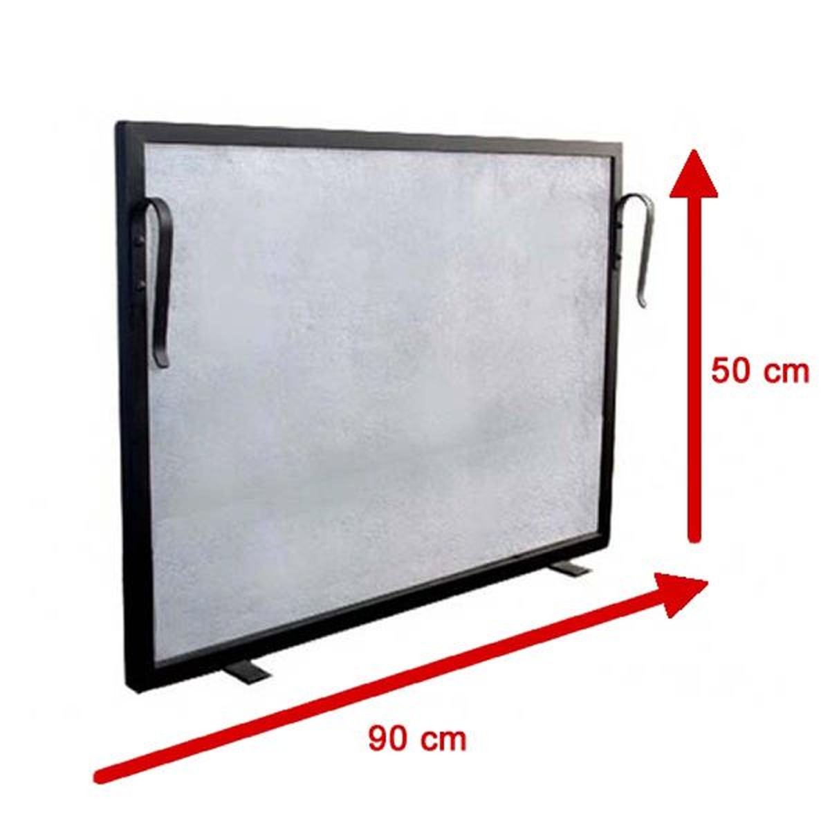 Tela Para Lareira Em Ferro - 90x50 Cm - ELZ - Coifas e Grills